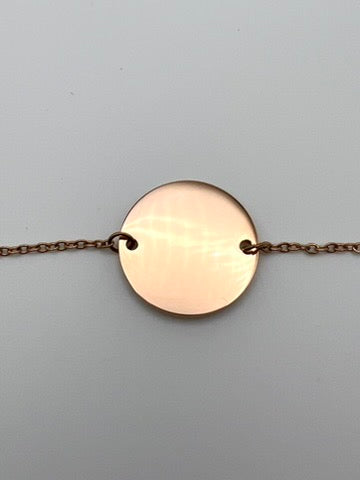 Customized  round tag ID bracelet