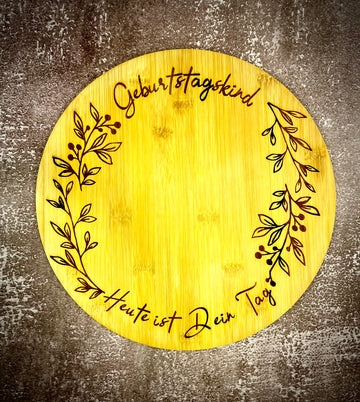 Customized Round Bamboo Cutting Board