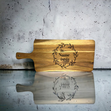 Customized Charcuterie Paddle Board - Acacia XL